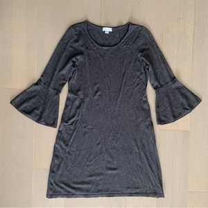 Calvin Klein Dark Grey Bell Sleeve Sweater Dress